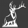 Sticker Cerf qui Brame