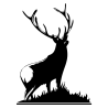 Sticker Silhouette de Cerf N°2