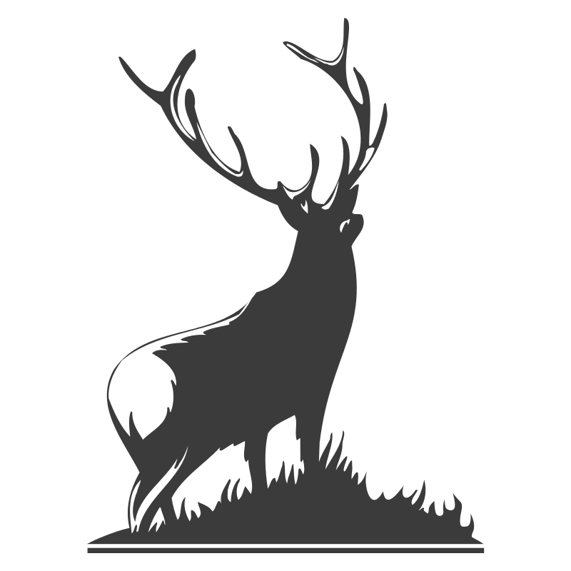 Sticker Silhouette de Cerf N°2