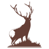 Sticker Silhouette de Cerf N°2