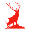 Sticker Silhouette de Cerf N°2