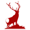 Sticker Silhouette de Cerf N°2