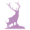Sticker Silhouette de Cerf N°2