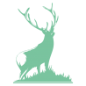 Sticker Silhouette de Cerf N°2