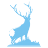 Sticker Silhouette de Cerf N°2