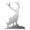 Sticker Silhouette de Cerf N°2