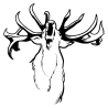 Sticker Cerf qui Brame N°2