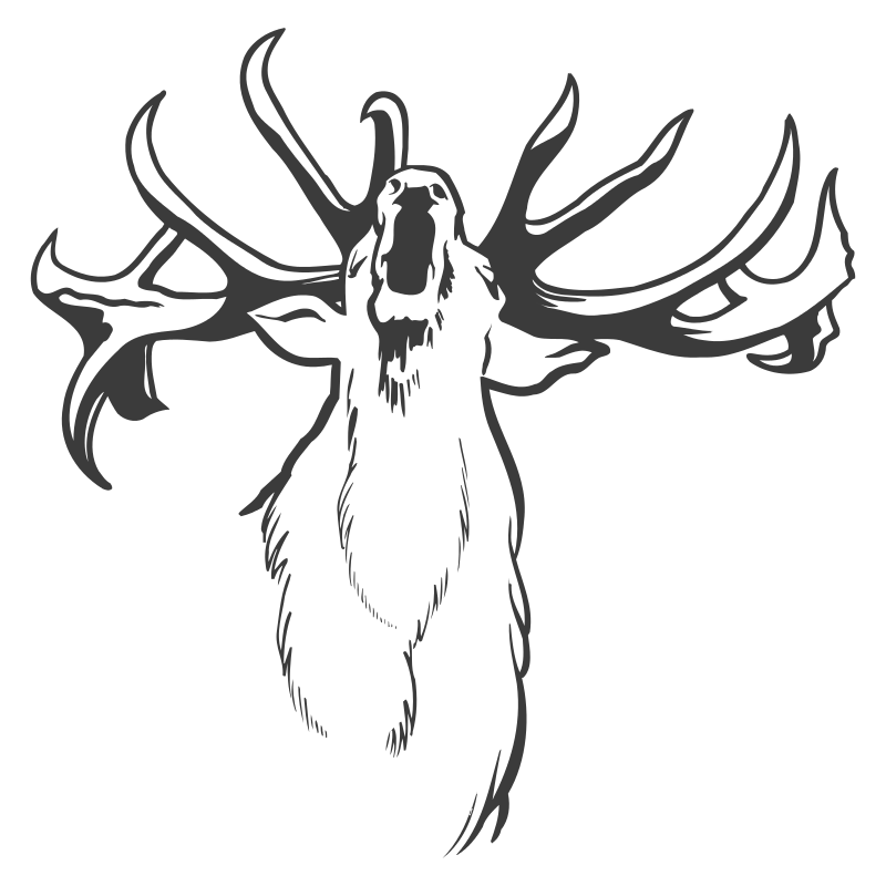 Sticker Cerf qui Brame N°2