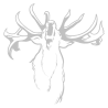 Sticker Cerf qui Brame N°2