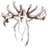 Sticker Cerf qui Brame N°2