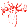 Sticker Cerf qui Brame N°2