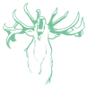 Sticker Cerf qui Brame N°2