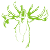 Sticker Cerf qui Brame N°2