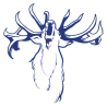 Sticker Cerf qui Brame N°2