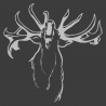 Sticker Cerf qui Brame N°2