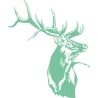 Sticker  Cerf