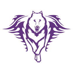Sticker Loup Flammes