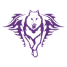 Sticker Loup Flammes