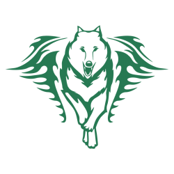 Sticker Loup Flammes