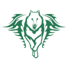 Sticker Loup Flammes