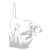 Sticker Chien de Chasse à l'arrêt
