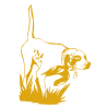 Sticker Chien de Chasse à l'arrêt