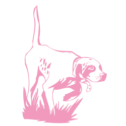 Sticker Chien de Chasse à l'arrêt