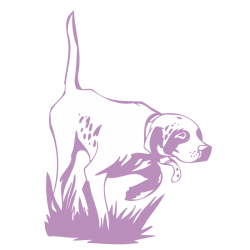 Sticker Chien de Chasse à l'arrêt