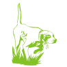 Sticker Chien de Chasse à l'arrêt