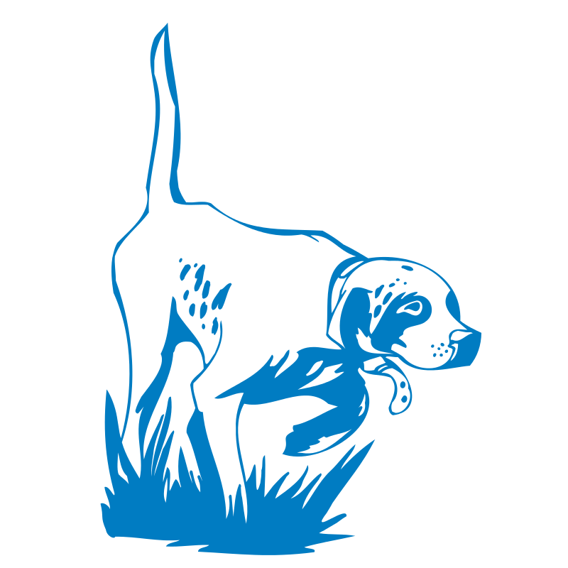 Sticker Chien de Chasse à l'arrêt