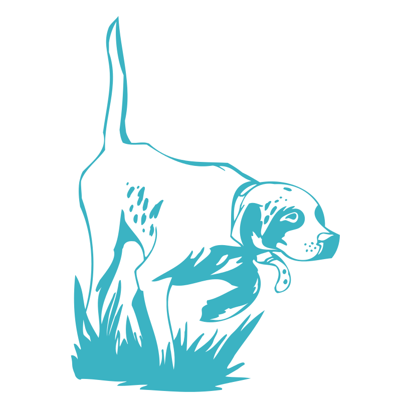 Sticker Chien de Chasse à l'arrêt