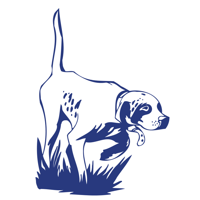 Sticker Chien de Chasse à l'arrêt