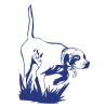 Sticker Chien de Chasse à l'arrêt