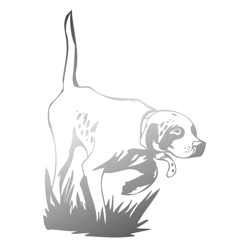Sticker Chien de Chasse à l'arrêt