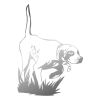 Sticker Chien de Chasse à l'arrêt
