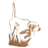 Sticker Chien de Chasse à l'arrêt