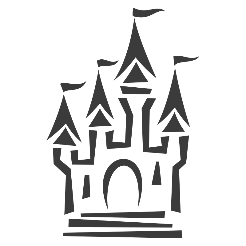 Sticker château Disney