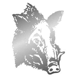 Sticker Tête de Sanglier N°2