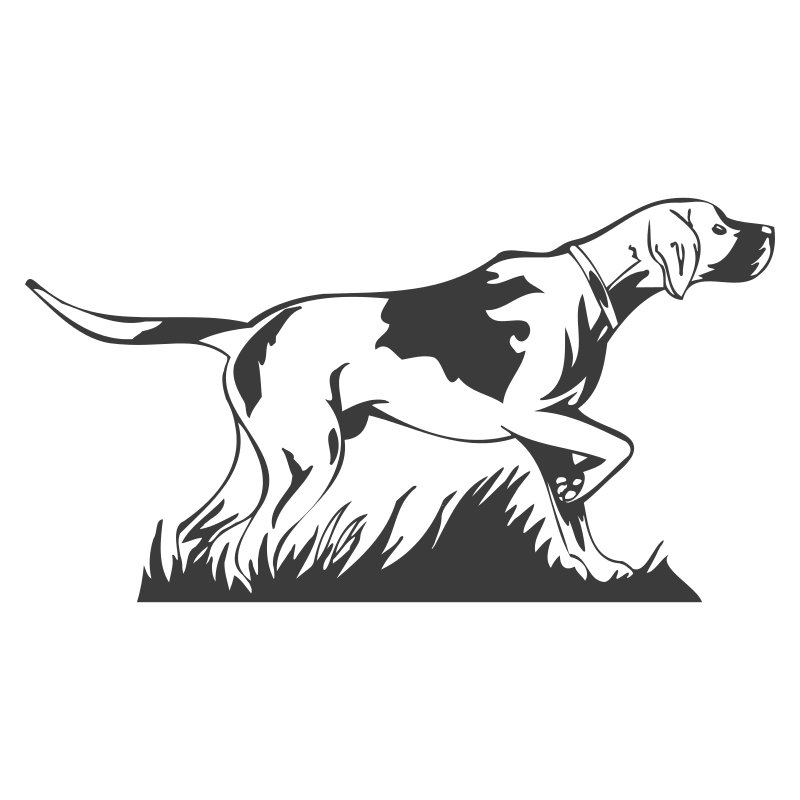 Sticker Chien de Chasse à l'arrêt N°2