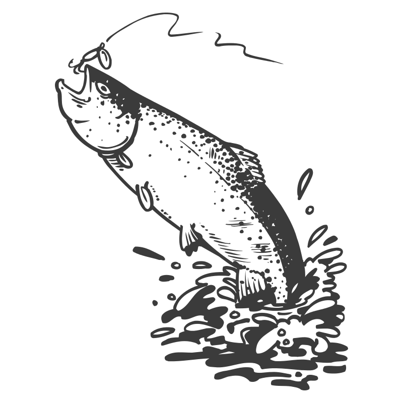 Sticker Pêche à la Truite