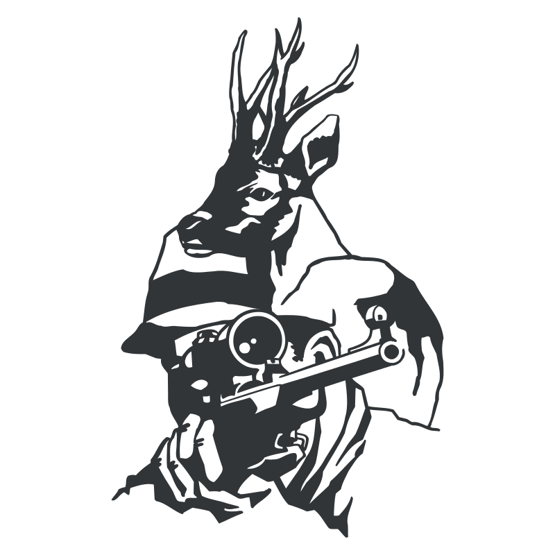 Sticker Chasseur grand Gibier