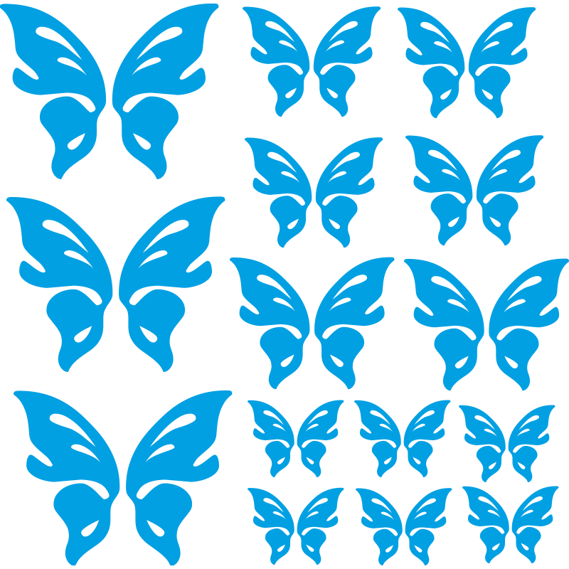 Planche de Stickers Papillons N°2