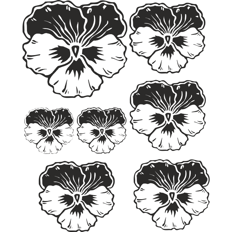 Planche de Stickers Fleurs 1