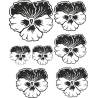 Planche de Stickers Fleurs 1