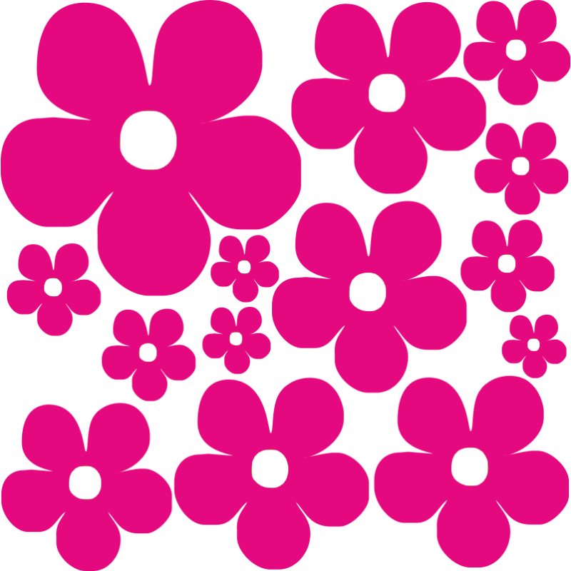 Planche de Stickers fleurs