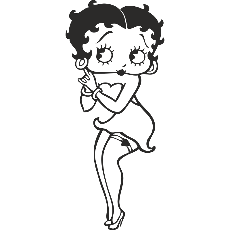 StickerBetty Boop debout