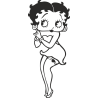 StickerBetty Boop debout