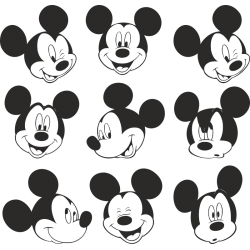 Planche de stickers de Mickey