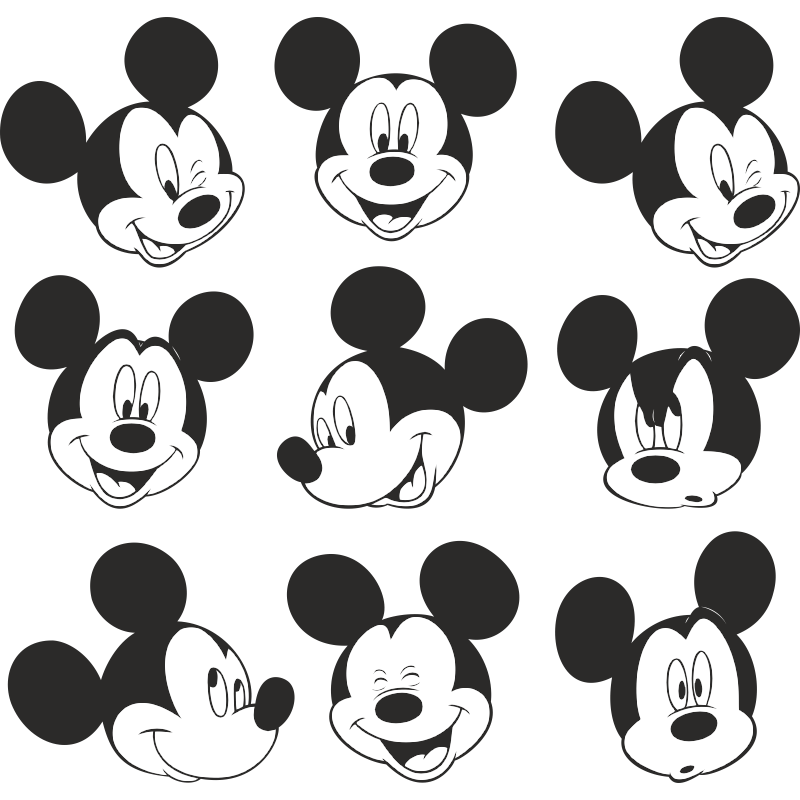 Planche de stickers de Mickey