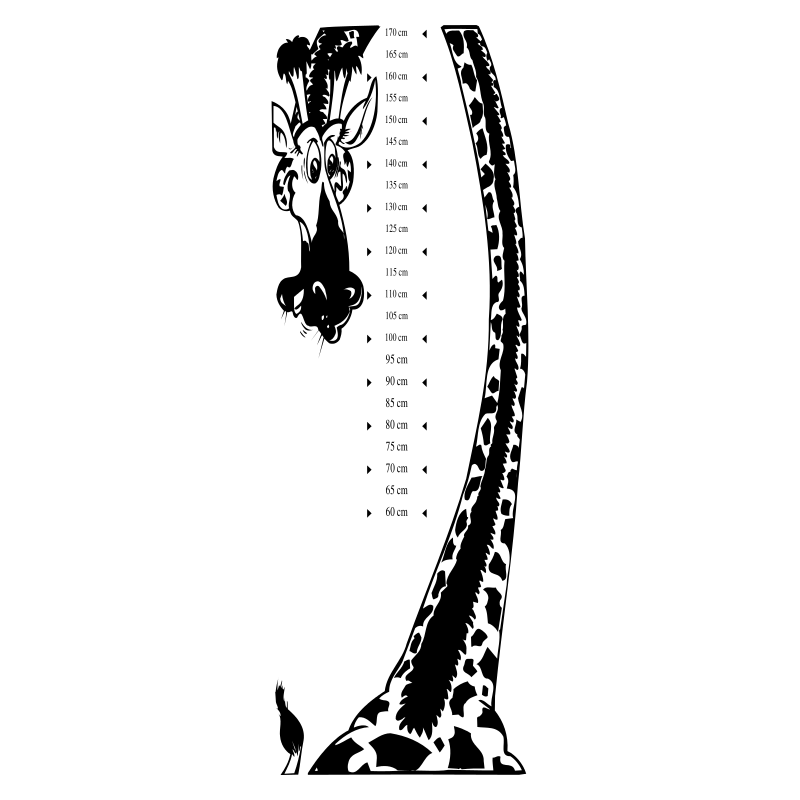 Sticker toise girafe